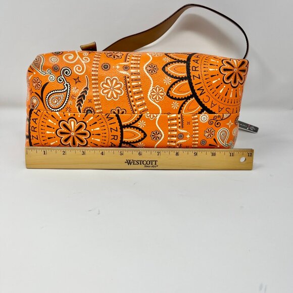 Isaac Mizrahi  East West Shoulder Bag  Bandanna  Paisley Print & Dust Bag - Picture 15 of 16